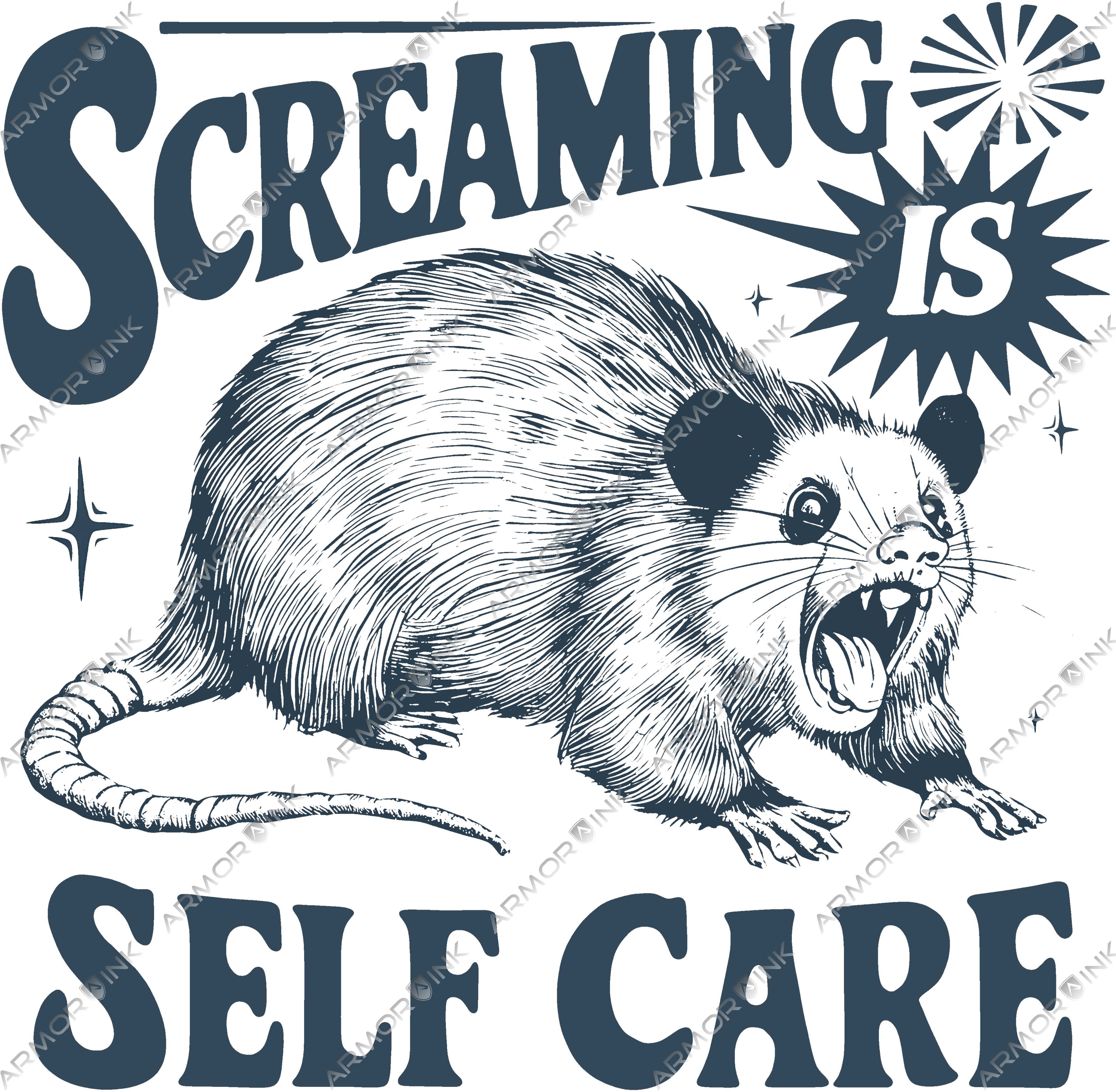 Screaming is Self Care DTF Transfer