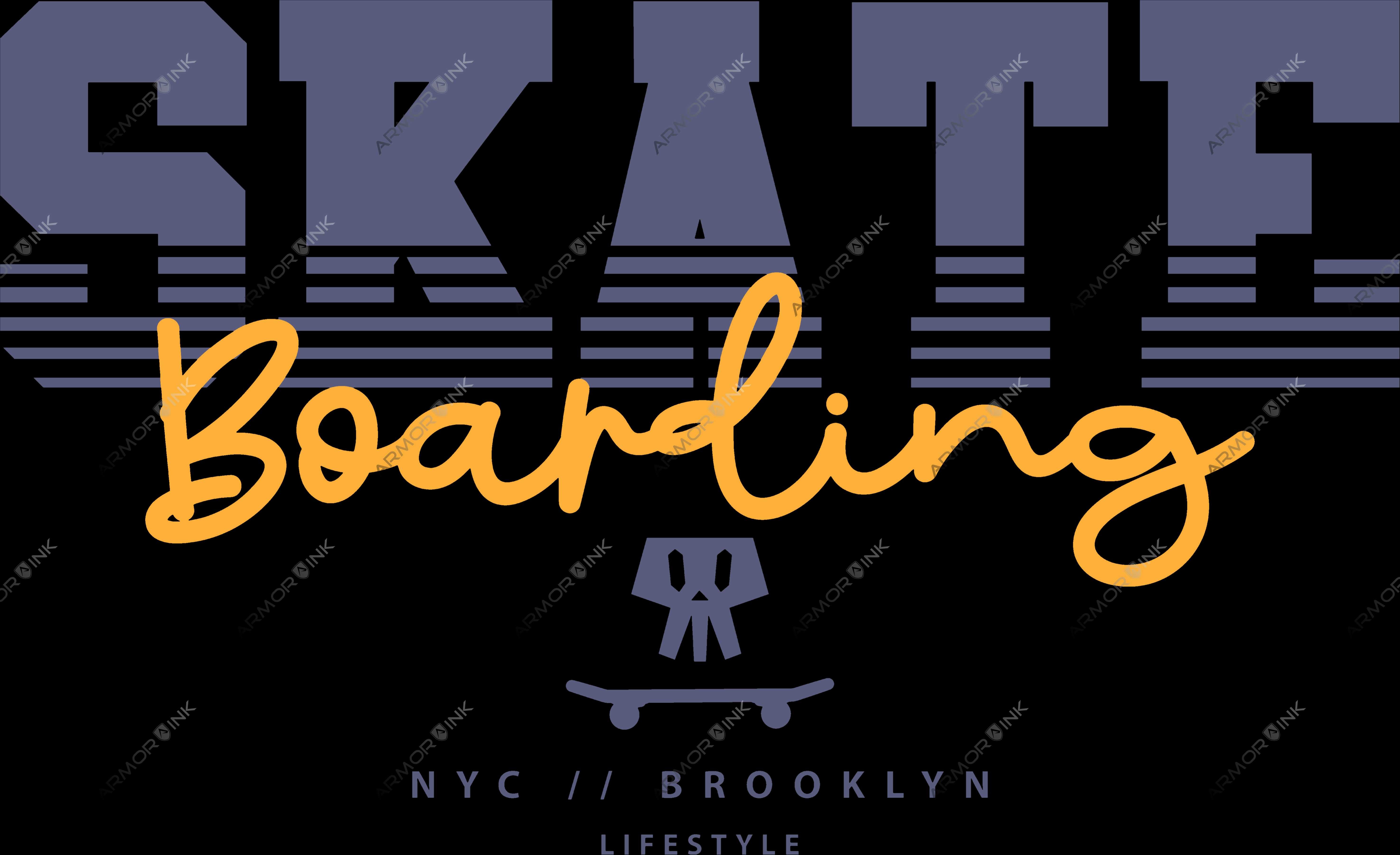 Skateboard New York City DTF Transfer