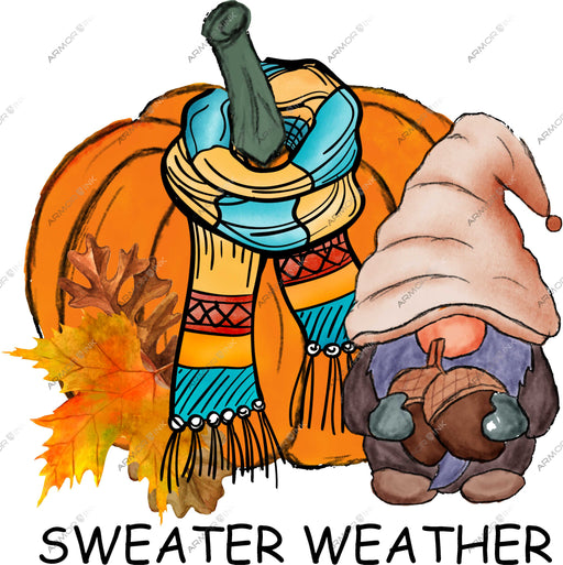 Sweater Weather Gnome DTF Transfer