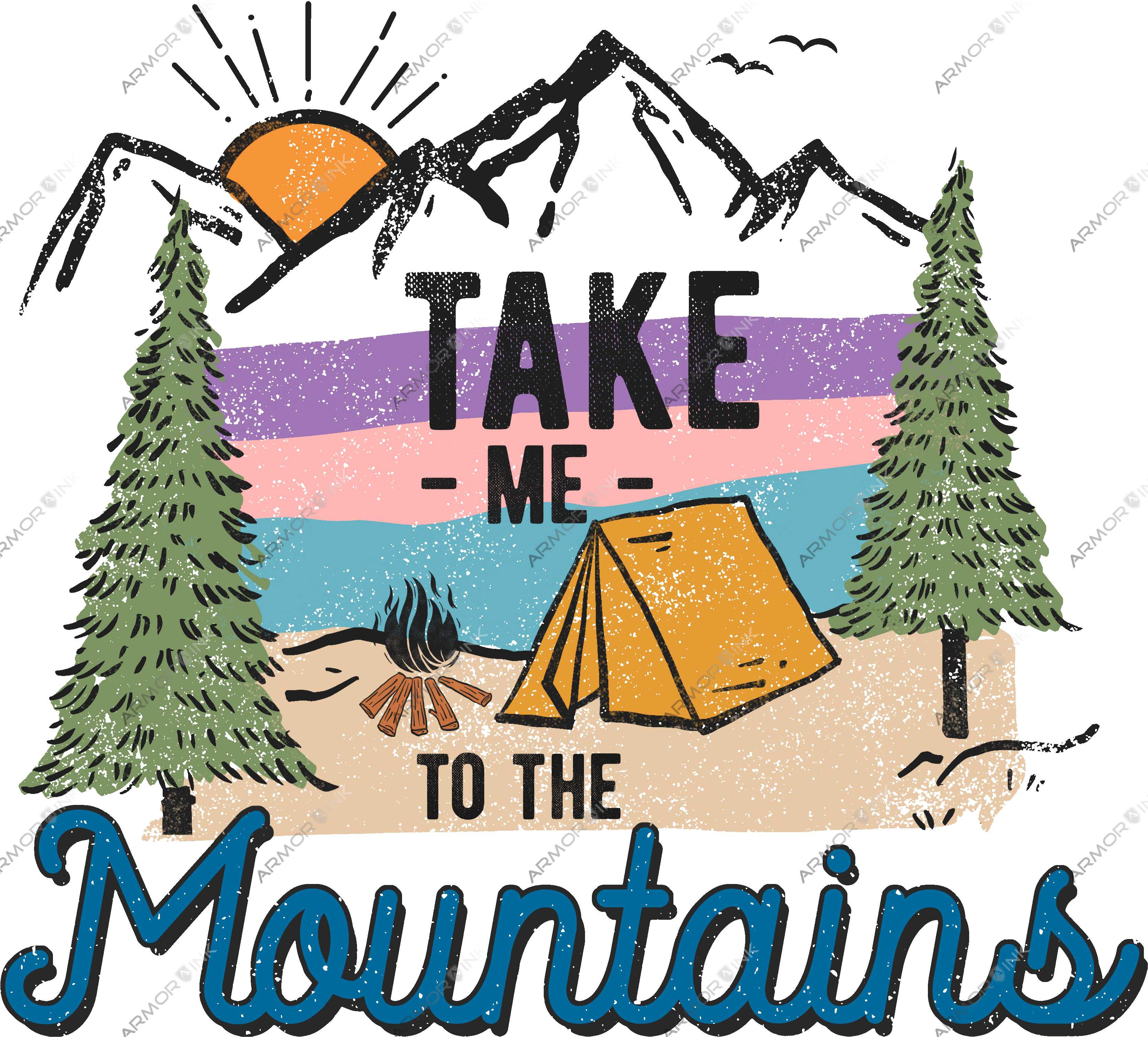 Take Me To The Mountains DTF Transfer