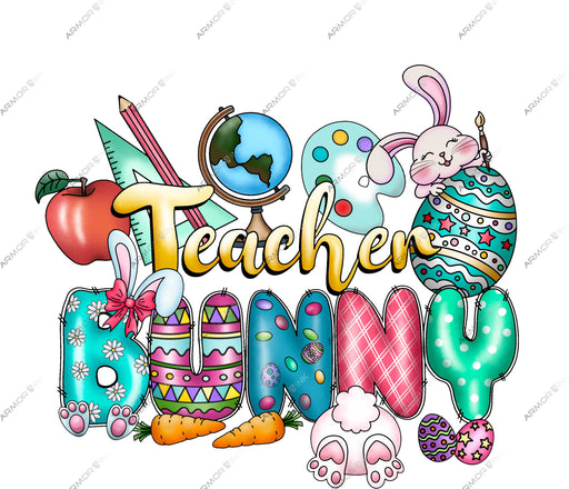 Teacher Bunny DTF Transfer