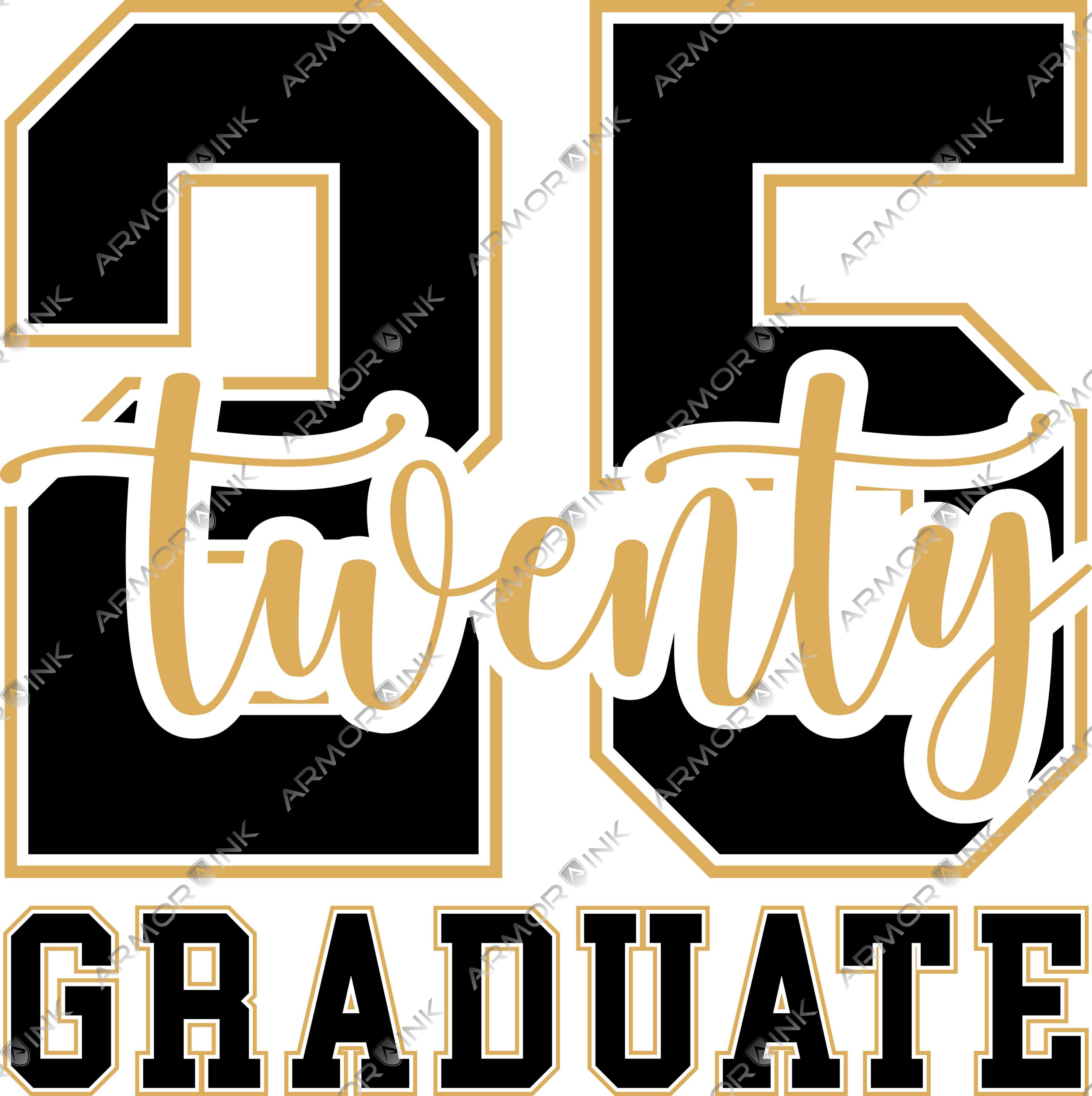 Twenty 25 Graduate DTF Transfer