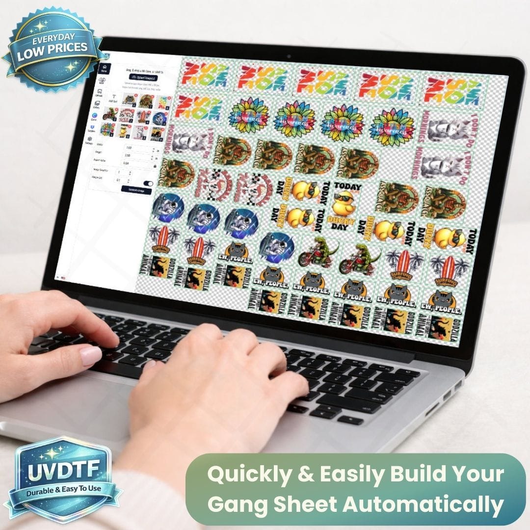 UV DTF Gang Sheets Builder