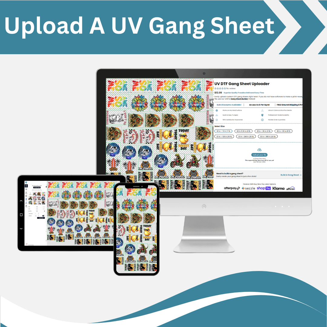 UV DTF Gang Sheet - Upload a Print Ready File