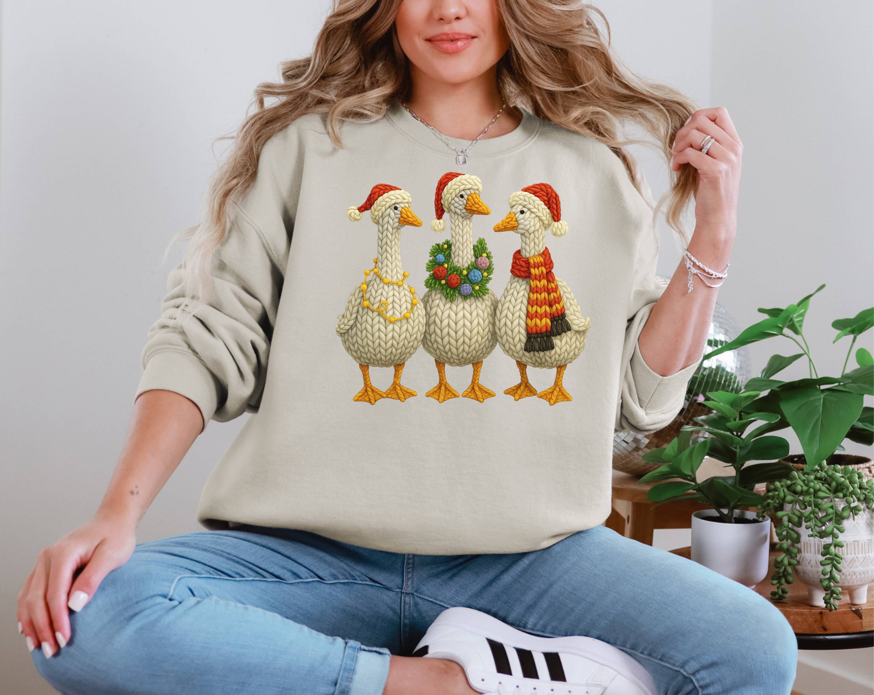 Yarn Crochet Christmas Silly Goose