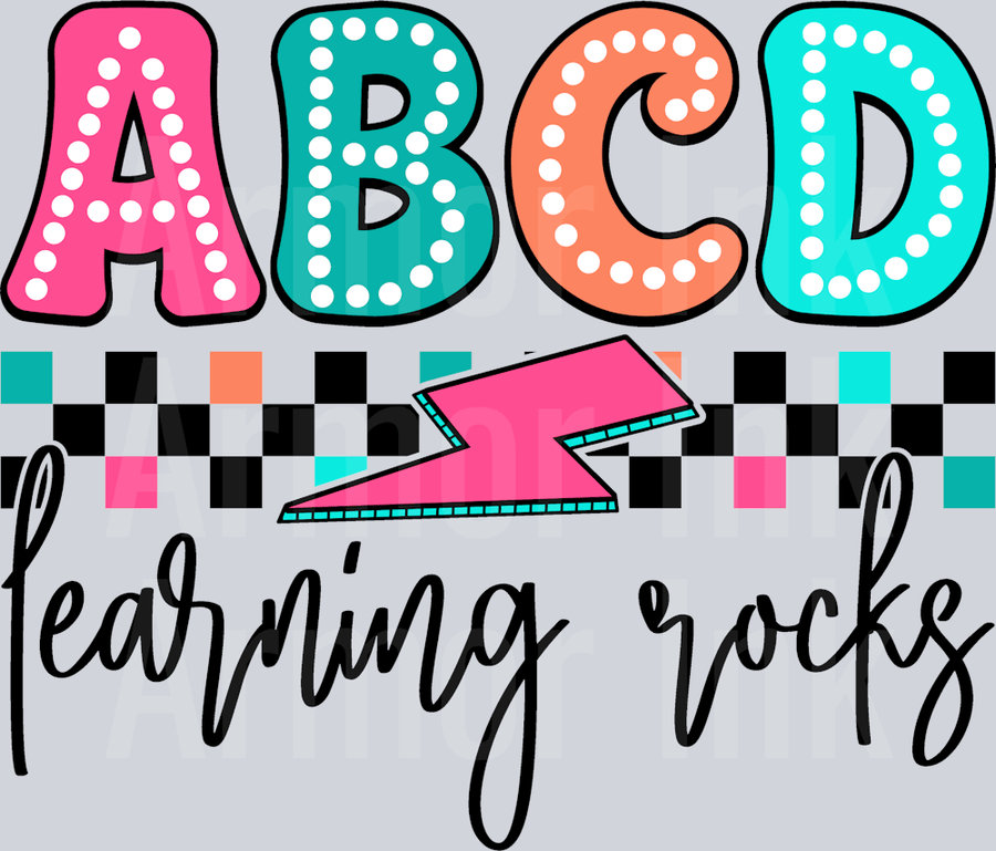 ABCD Learning Rocks DTF transfer