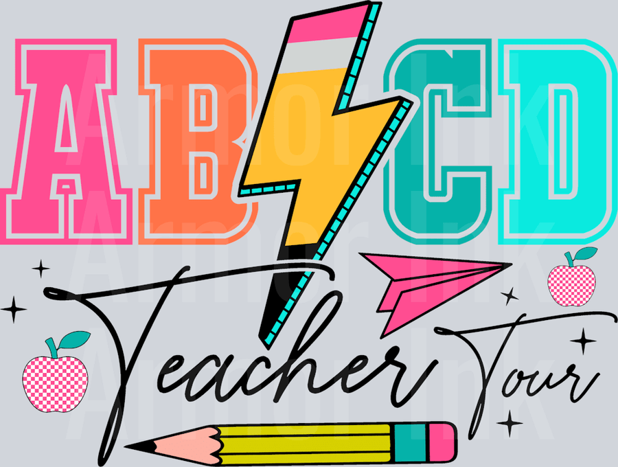 ABCD Teacher Tour DTF transfer