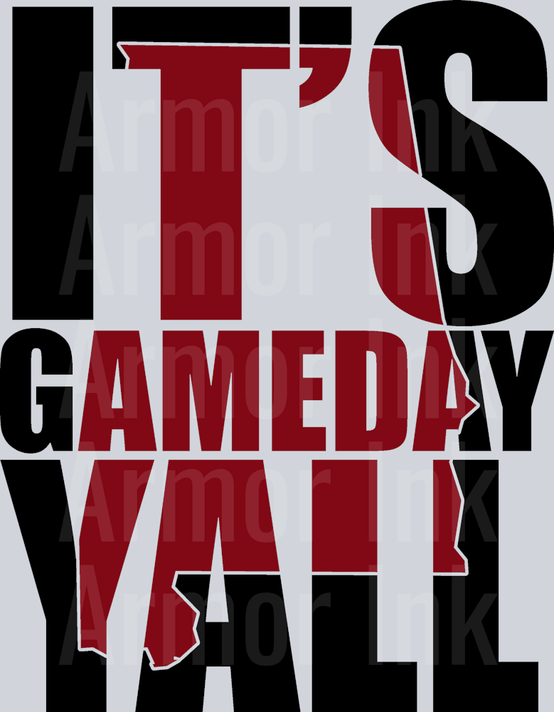 Alabama Gameday Yall DTF transfer