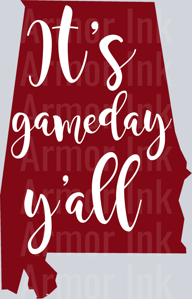 Alabama Gameday Yall DTF transfer
