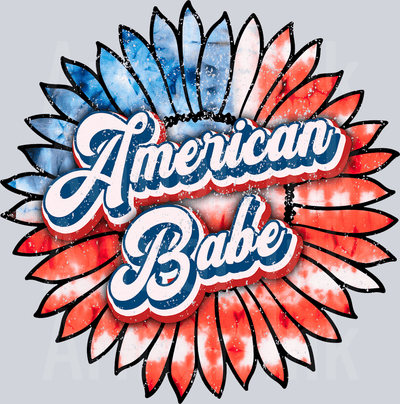 American Babe DTF transfer