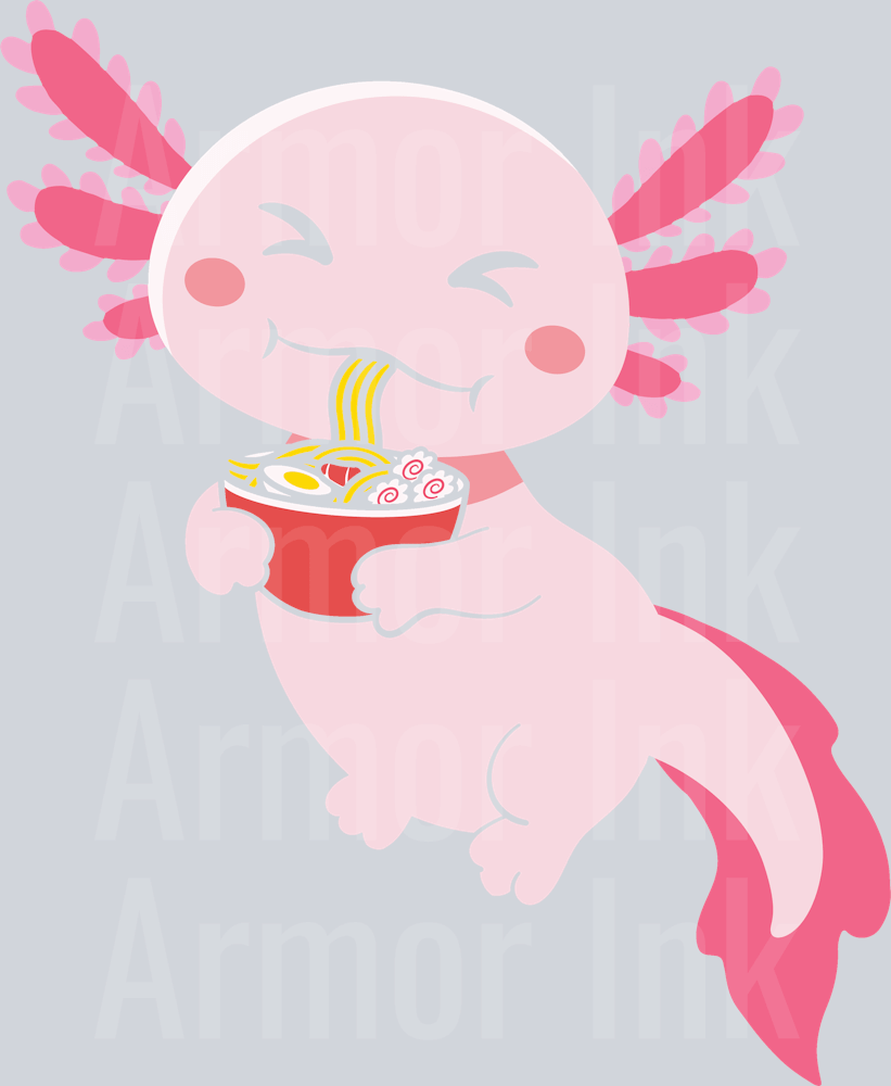 Animal Ramen DTF transfer