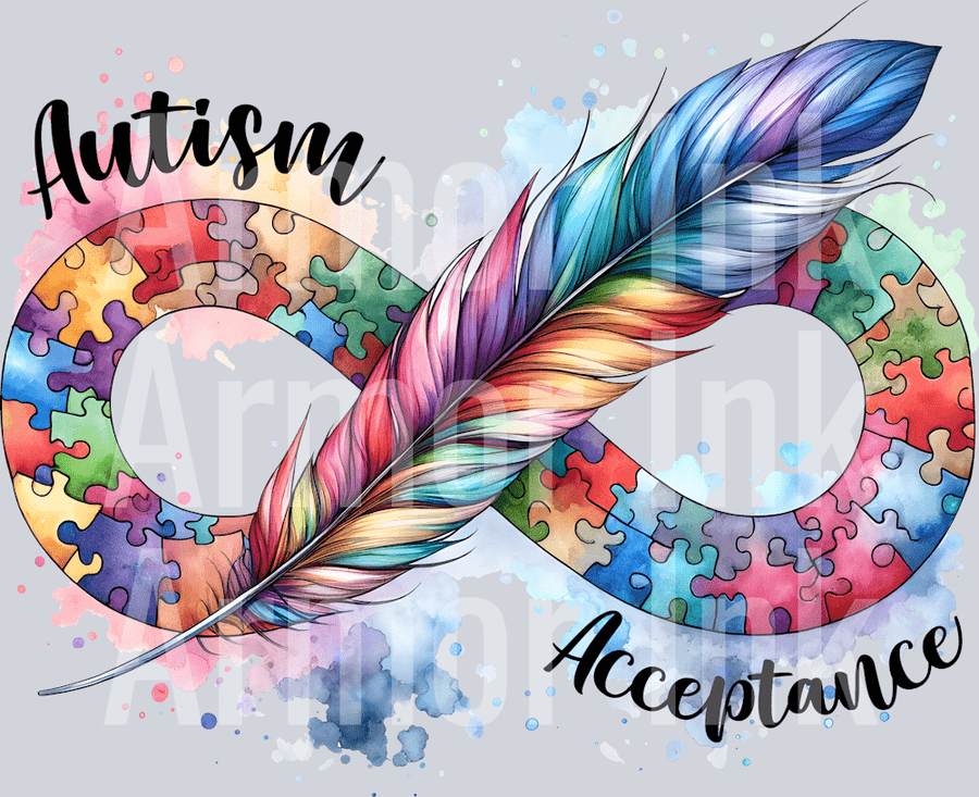 Autism Acceptance DTF transfer