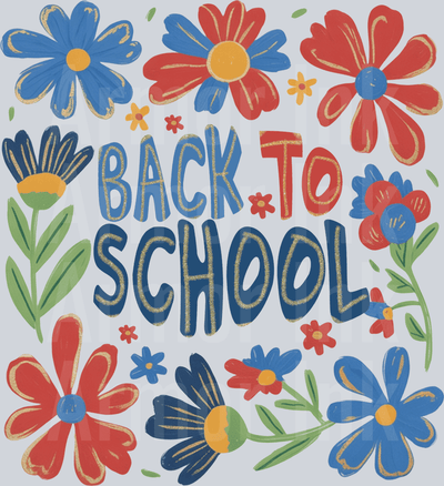 Back To School DTF transfer