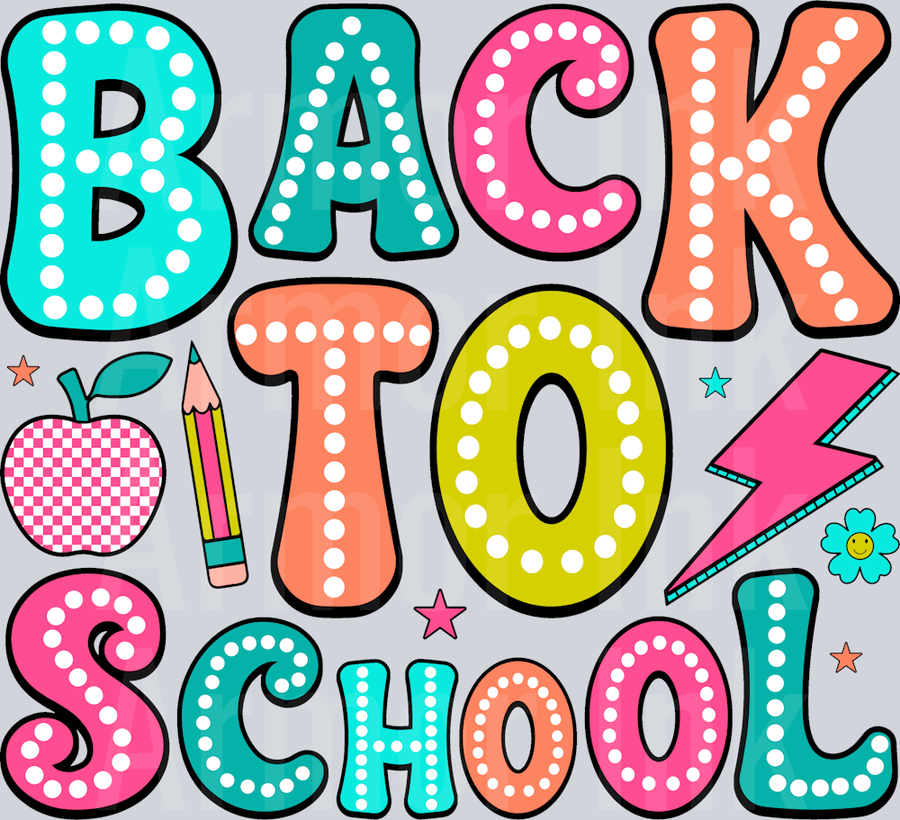 Back to School DTF transfer