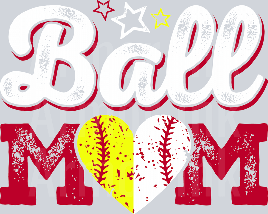 Ball Mom DTF transfer