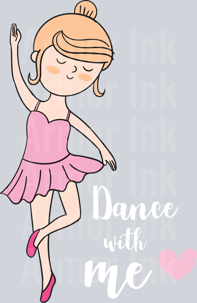 Ballerina DTF transfer