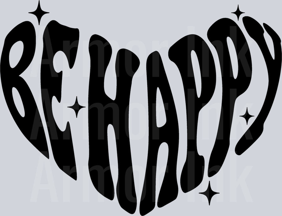 Be Happy DTF transfer