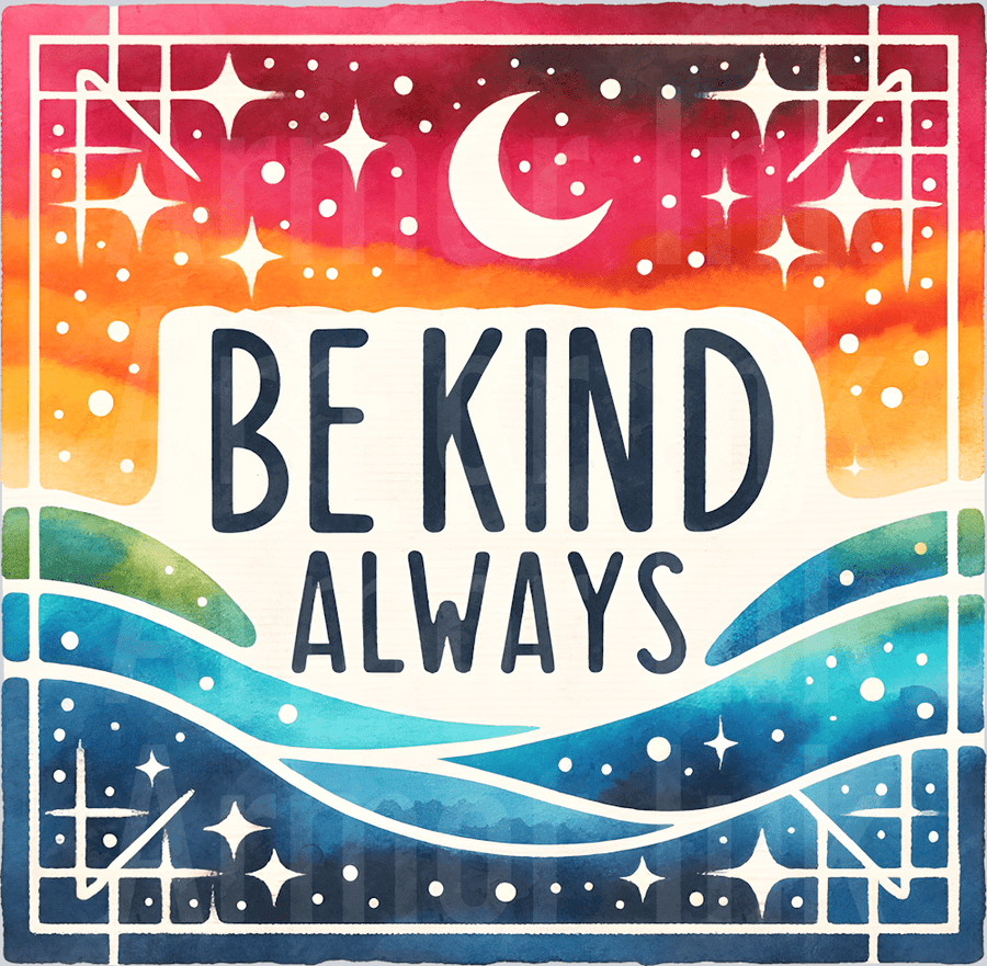 Be Kind Always DTF transfer
