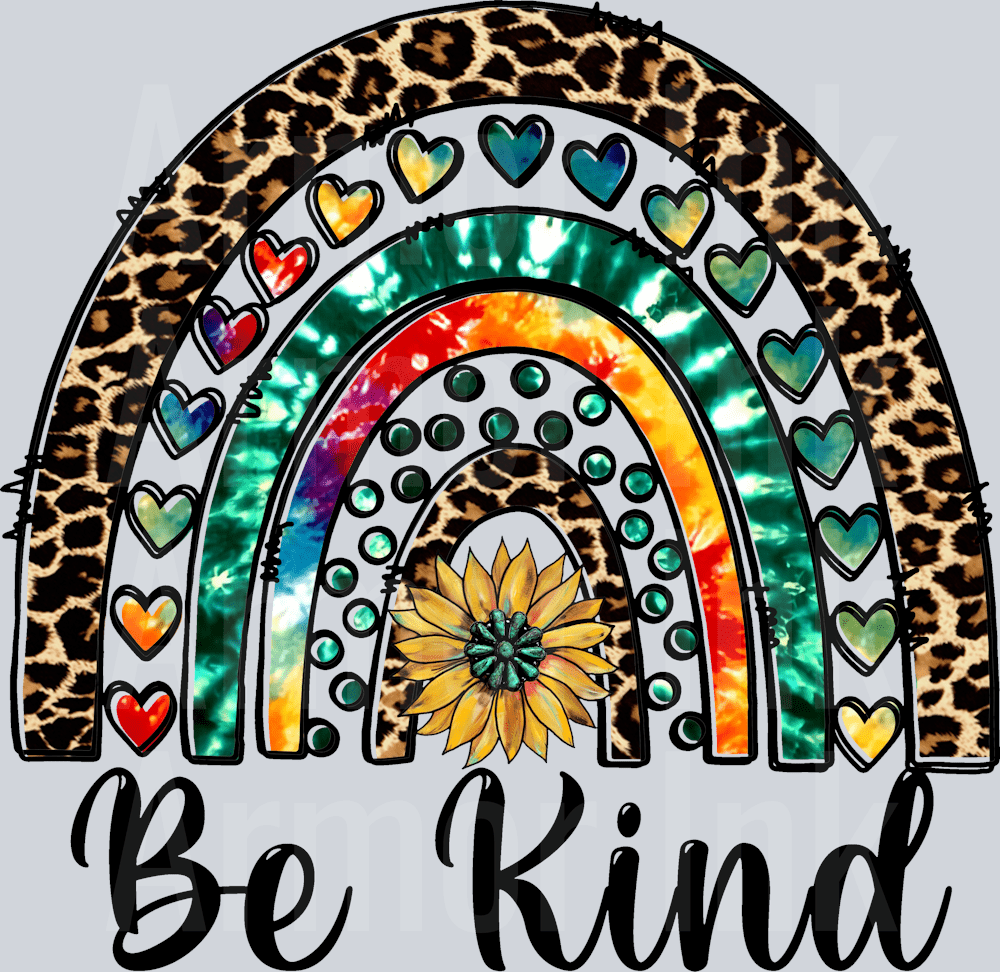 Be Kind Heart Rainbow