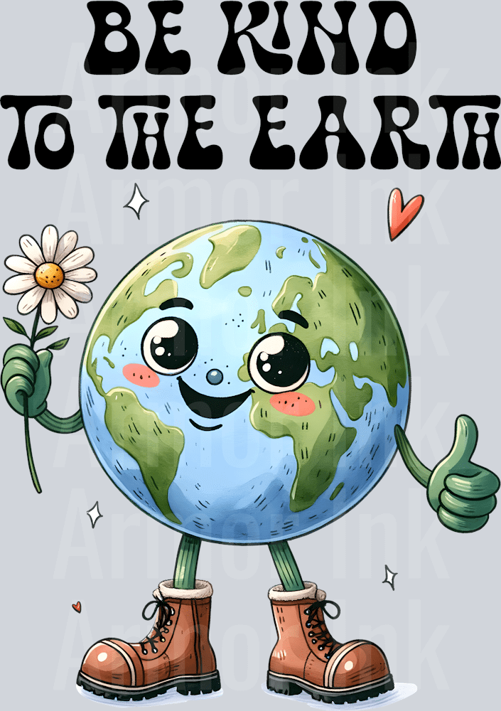 Be Kind To The Earth DTF transfer