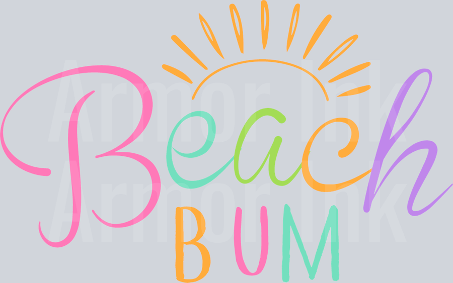 Beach Bum DTF transfer