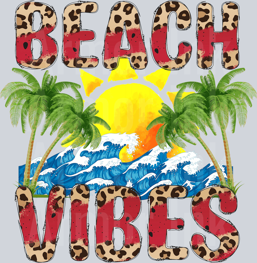 Beach Vibes DTF transfer