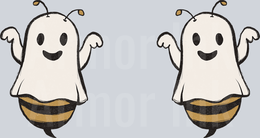 Bee Ghost DTF transfer