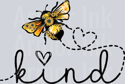 Bee Kind DTF transfer