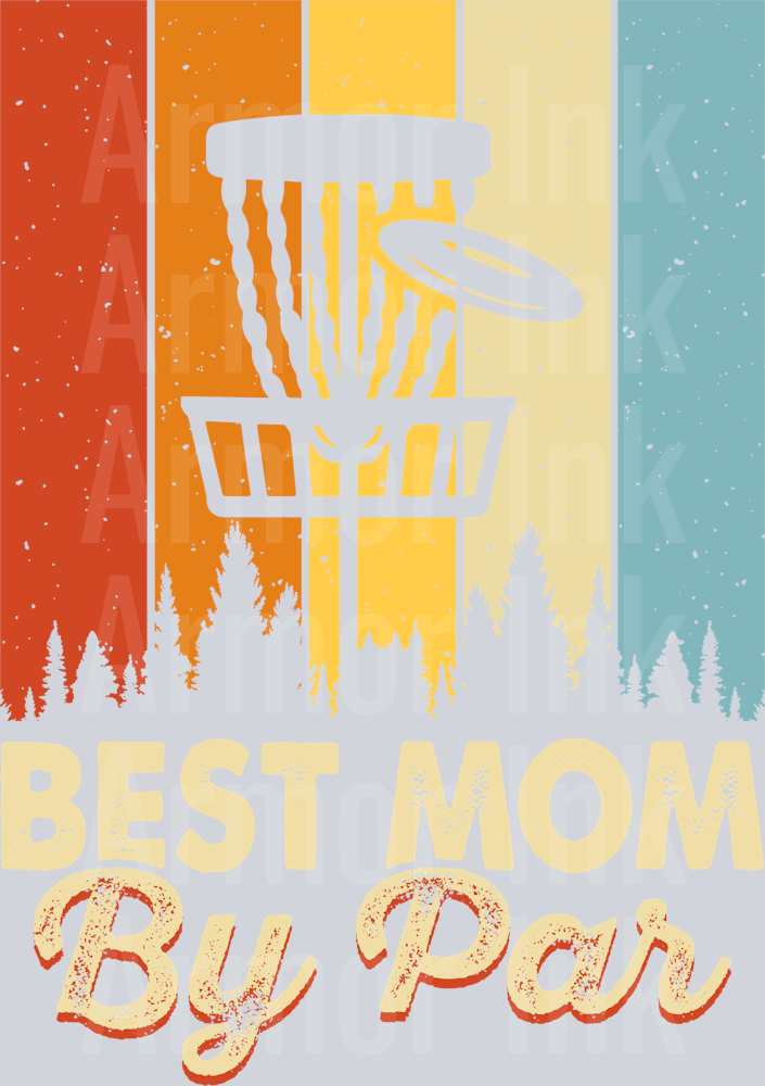 Best Mom By Par DTF transfer