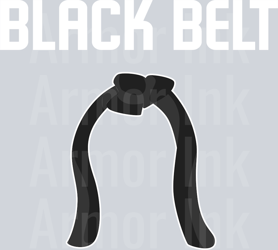 Black Belt DTF transfer
