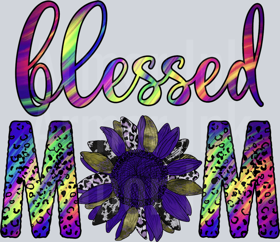 Blessed Mom DTF transfer