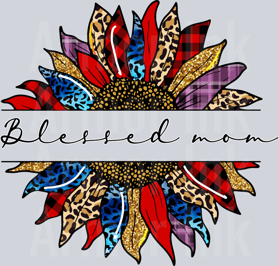 Blessed Mom DTF transfer