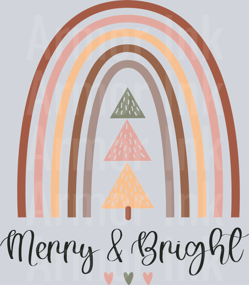 Boho Christmas DTF transfer