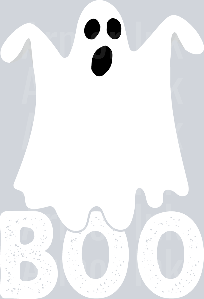 Boo DTF transfer