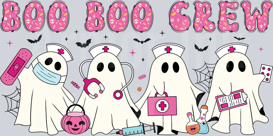 Boo Boo Nurse Crew DTF transfer