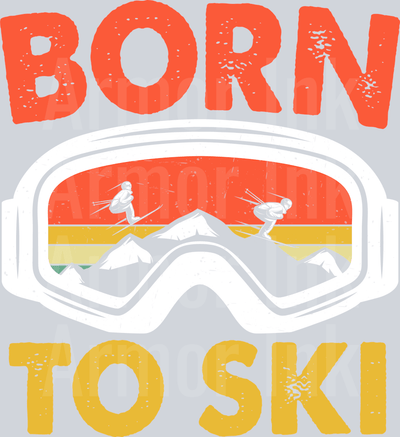 Born to Ski DTF transfer