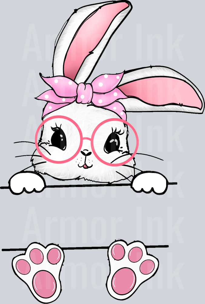 Bunny Easter DTF transfer