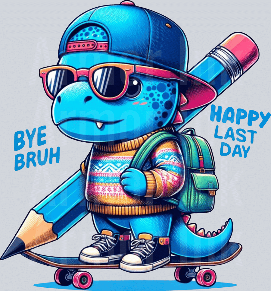 Bye Bruh Happy Last Day DTF transfer