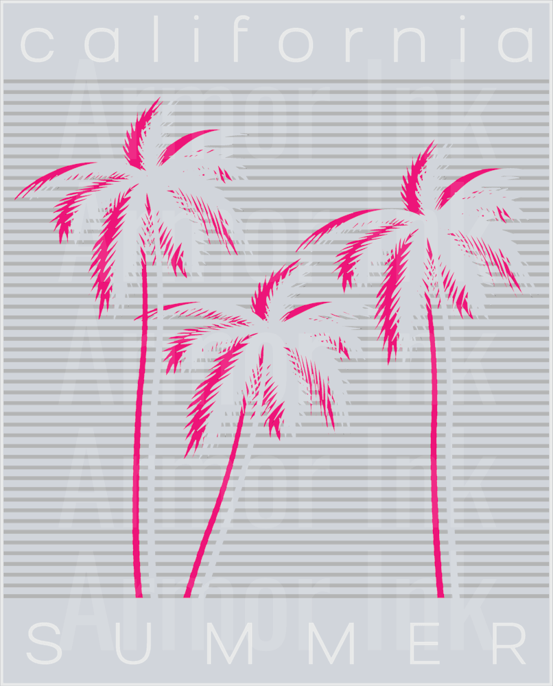 California Summer DTF transfer