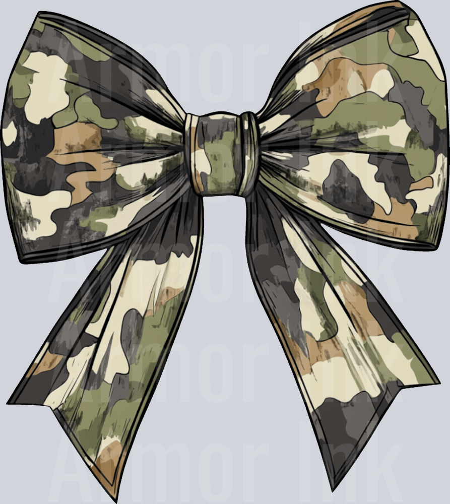 Camo Coquette Bow