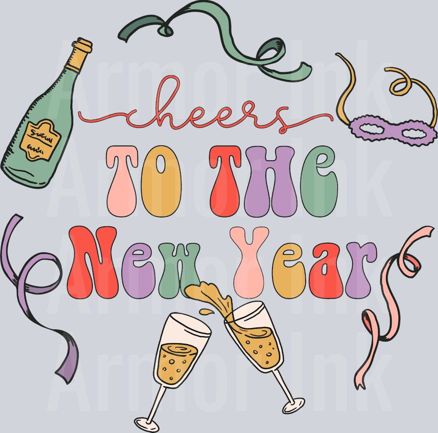 Cheers To The New Year DTF transfer