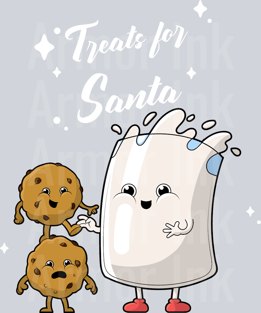 Christmas Milk And Cookies DTF transfer
