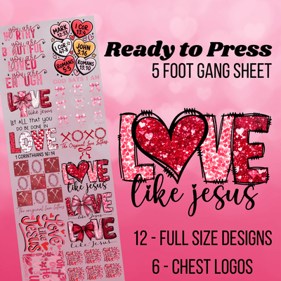 Christian Valentine's Day Pre - made 5 Foot (23x60) DTF Gang Sheet - Armor InkArmor InkArmor Ink0425 - 1136968125214Christian Valentine's Day Pre - made 5 Foot (23x60) DTF Gang Sheet