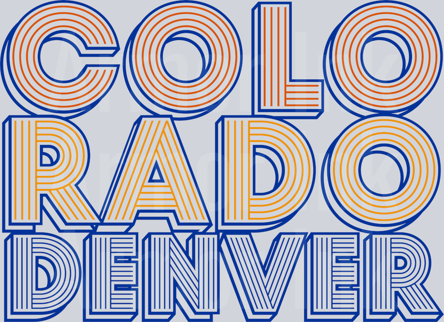 Colorado Denver DTF transfer