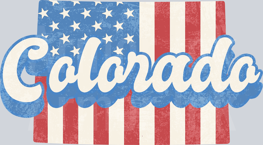 Colorado USA Flag DTF transfer