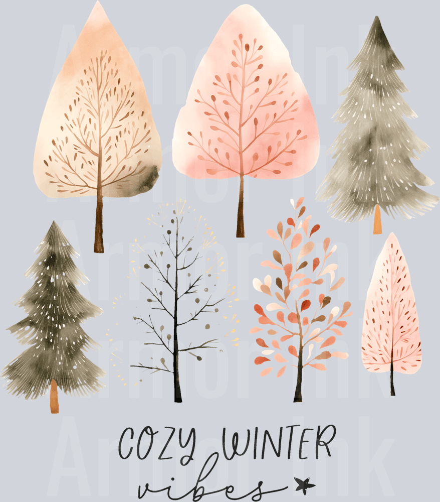 Cozy Winter Vibes DTF transfer