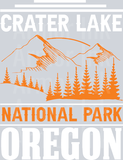 Crater Lake National Park Oregon DTF transfer