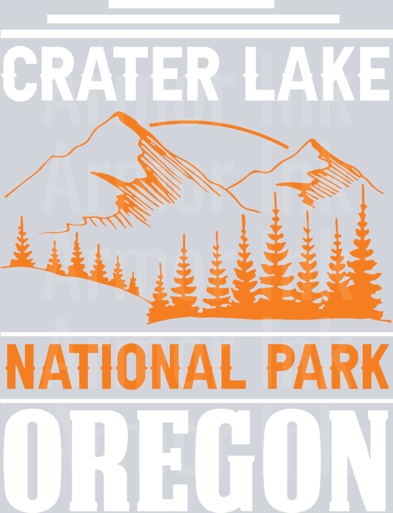 Crater Lake National Park Oregon DTF transfer