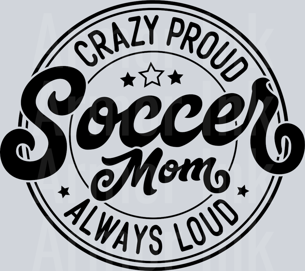 Crazy Poud Soccer Mom Black