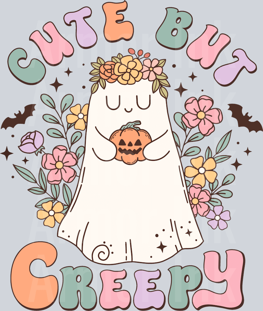 Cute But Creepy DTF Transfer | Ready-To-Press